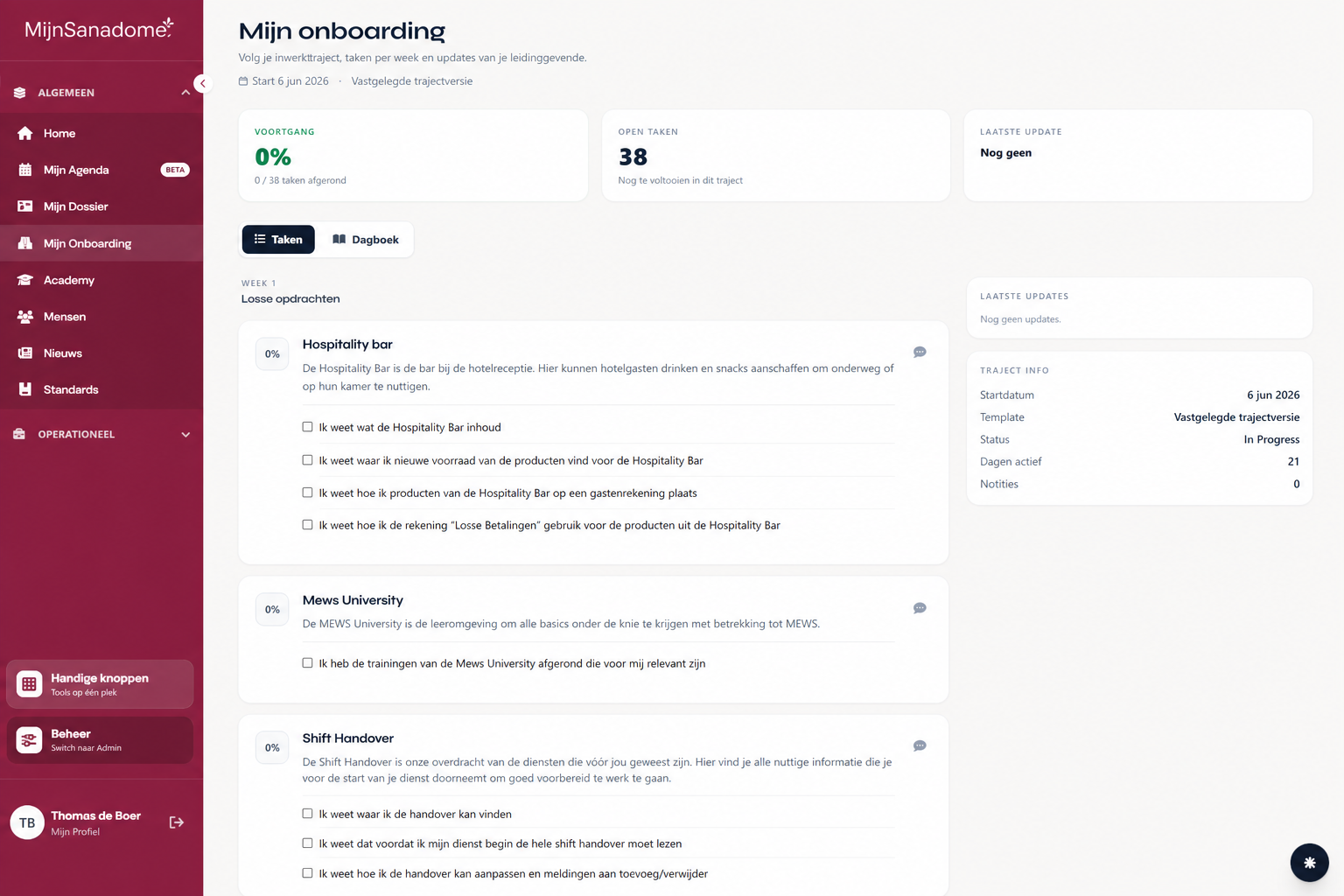 MijnSanadome — Personeelsportaal, afbeelding 2 van 4