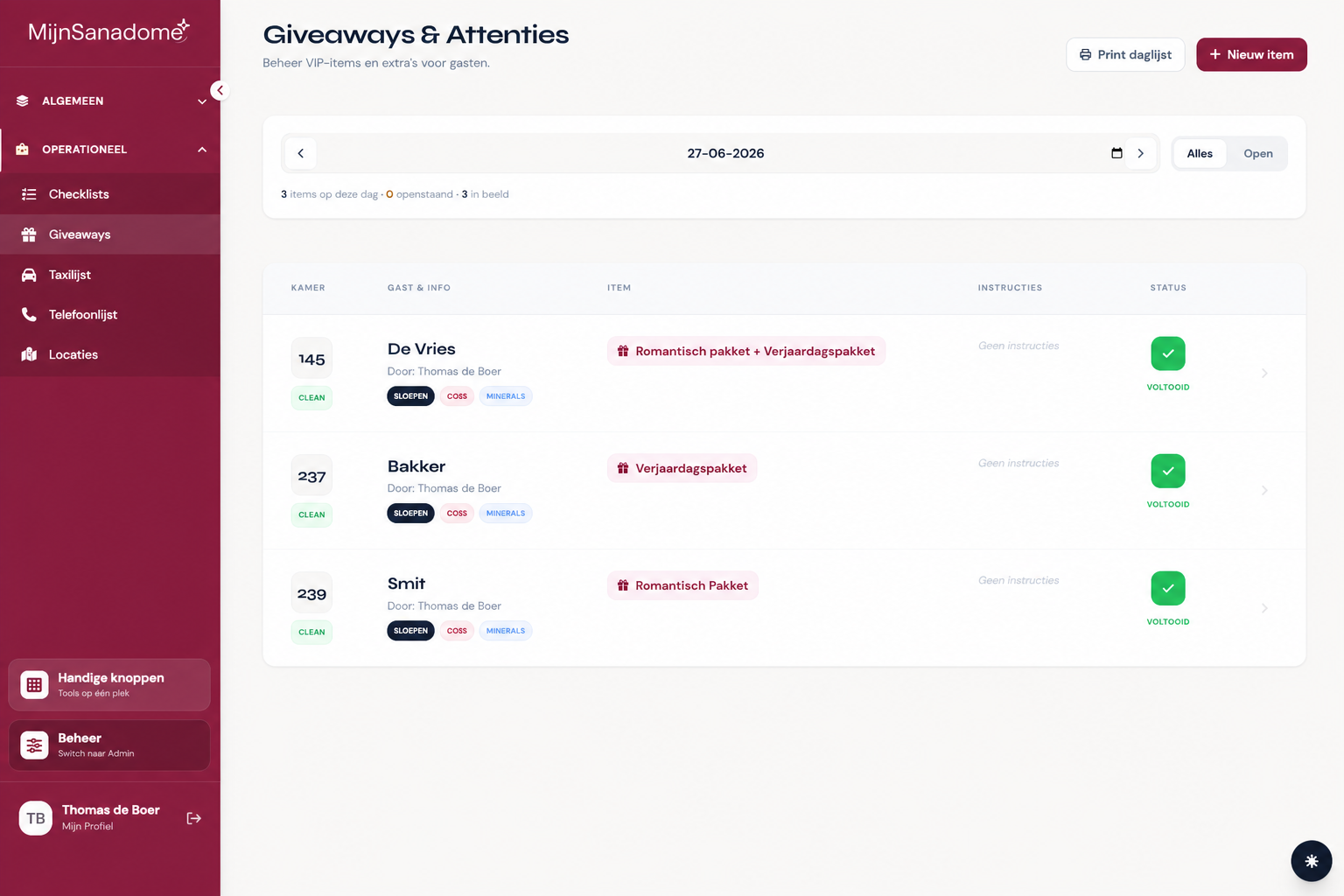 Giveaways